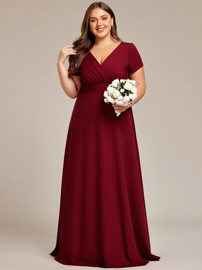 ever TÉRESA|Simple Pleated Empire Waist A-Line Bridesmaid Dress