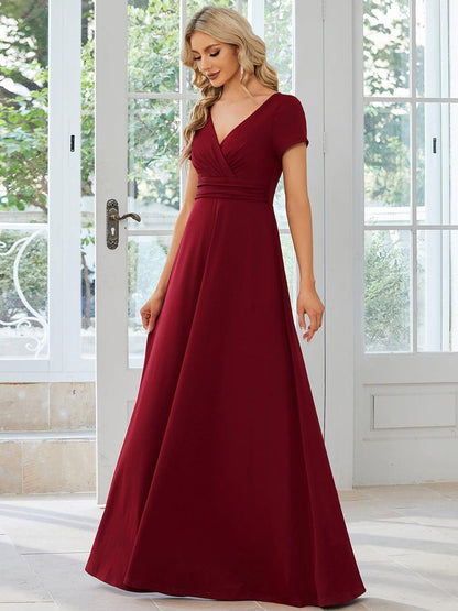 ever TÉRESA|Simple Pleated Empire Waist A-Line Bridesmaid Dress