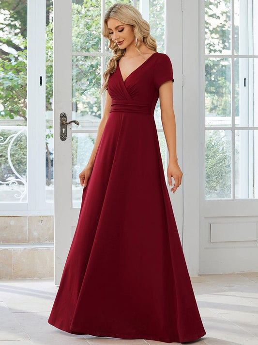 ever TÉRESA|Simple Pleated Empire Waist A-Line Bridesmaid Dress