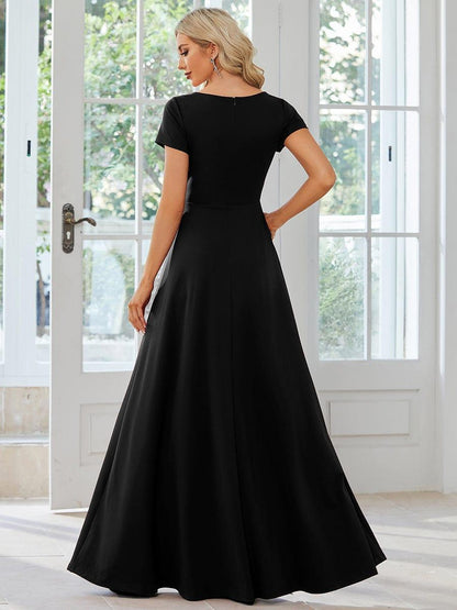 ever TÉRESA|Simple Pleated Empire Waist A-Line Bridesmaid Dress