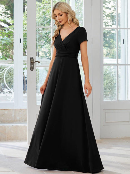 ever TÉRESA|Simple Pleated Empire Waist A-Line Bridesmaid Dress