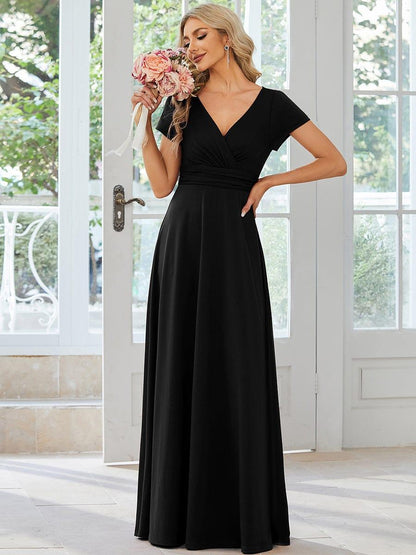 ever TÉRESA|Simple Pleated Empire Waist A-Line Bridesmaid Dress