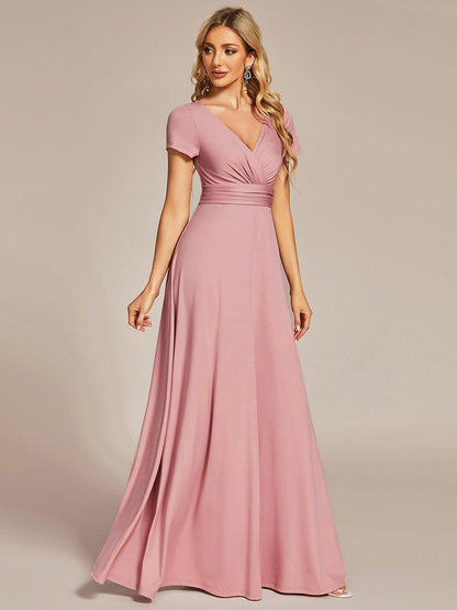 ever TÉRESA|Simple Pleated Empire Waist A-Line Bridesmaid Dress