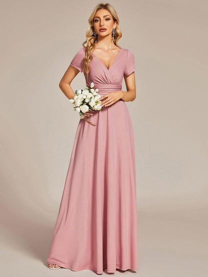 ever TÉRESA|Simple Pleated Empire Waist A-Line Bridesmaid Dress