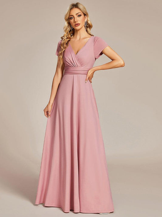 ever TÉRESA|Simple Pleated Empire Waist A-Line Bridesmaid Dress