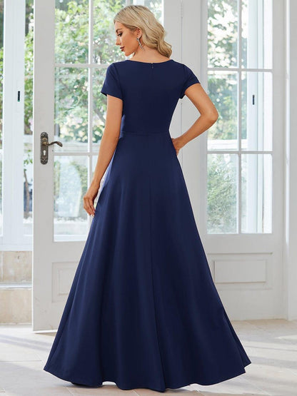 ever TÉRESA|Simple Pleated Empire Waist A-Line Bridesmaid Dress