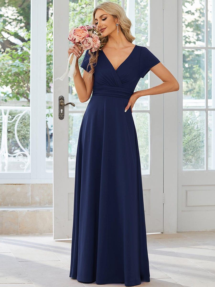 ever TÉRESA|Simple Pleated Empire Waist A-Line Bridesmaid Dress