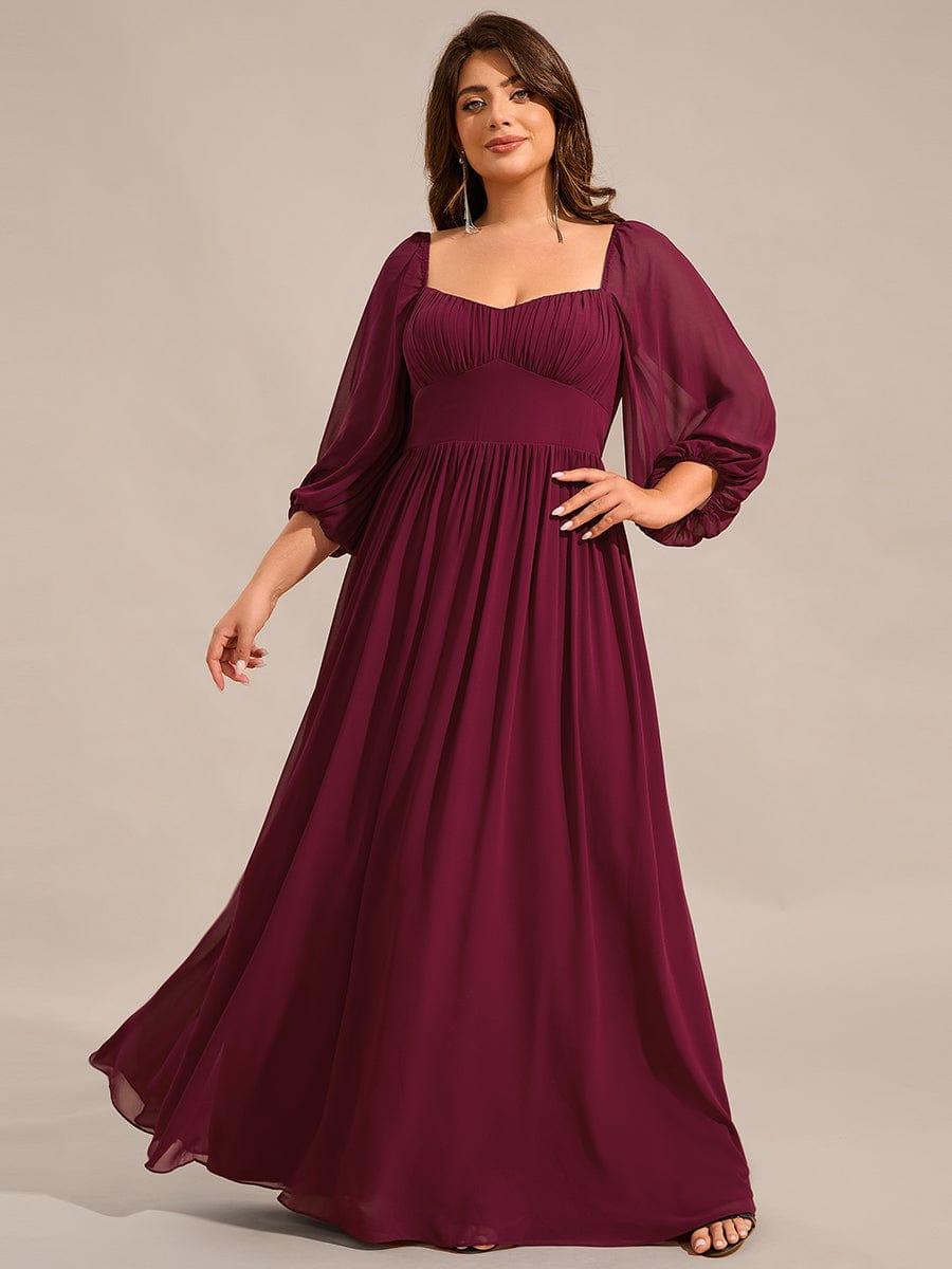 ever OAKLYN|Sweetheart Neckline 3/4 Sleeve Chiffon Bridesmaid Dress
