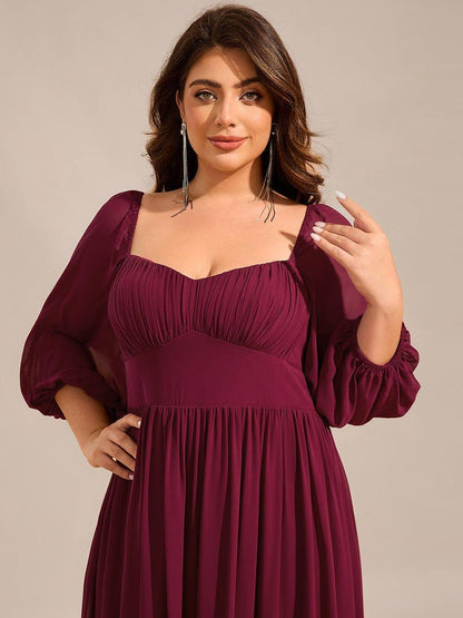 ever OAKLYN|Sweetheart Neckline 3/4 Sleeve Chiffon Bridesmaid Dress