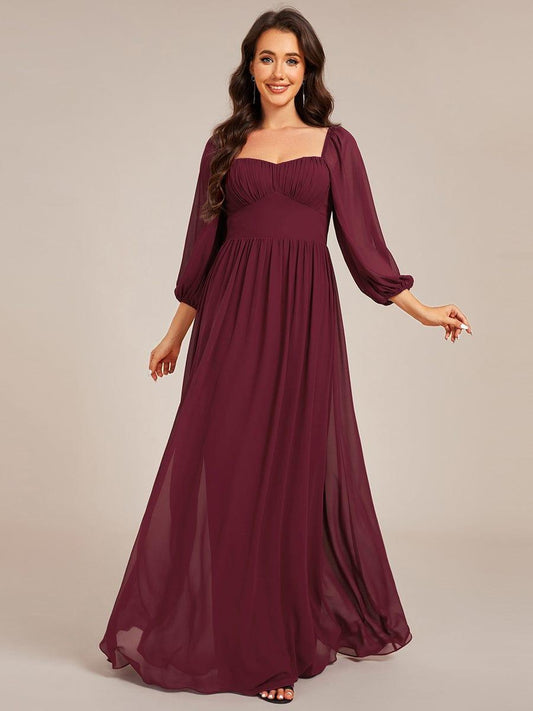 ever OAKLYN|Sweetheart Neckline 3/4 Sleeve Chiffon Bridesmaid Dress
