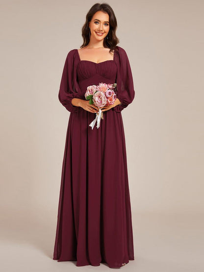 ever OAKLYN|Sweetheart Neckline 3/4 Sleeve Chiffon Bridesmaid Dress