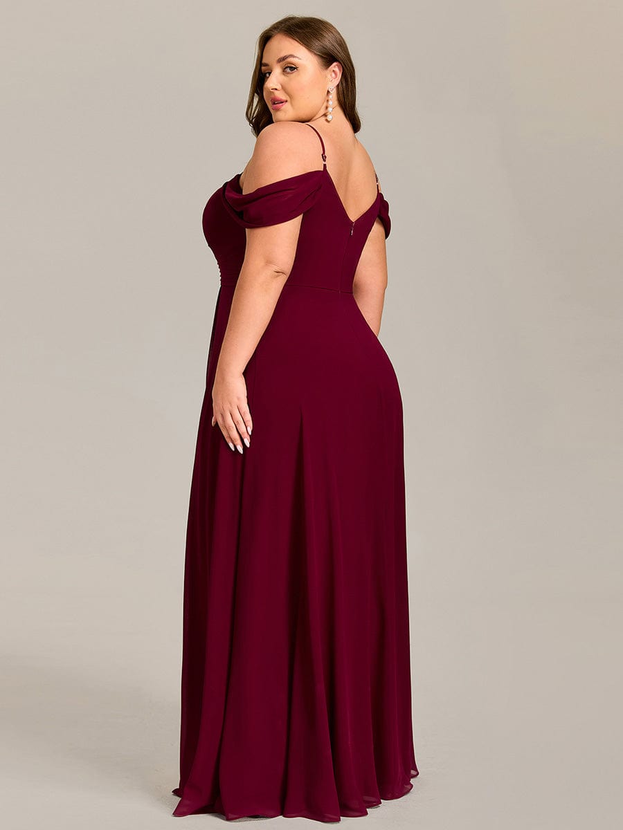 ever LIANNE|Spaghetti Strap V-Neck Pleated A-Line Bridesmaid Dress