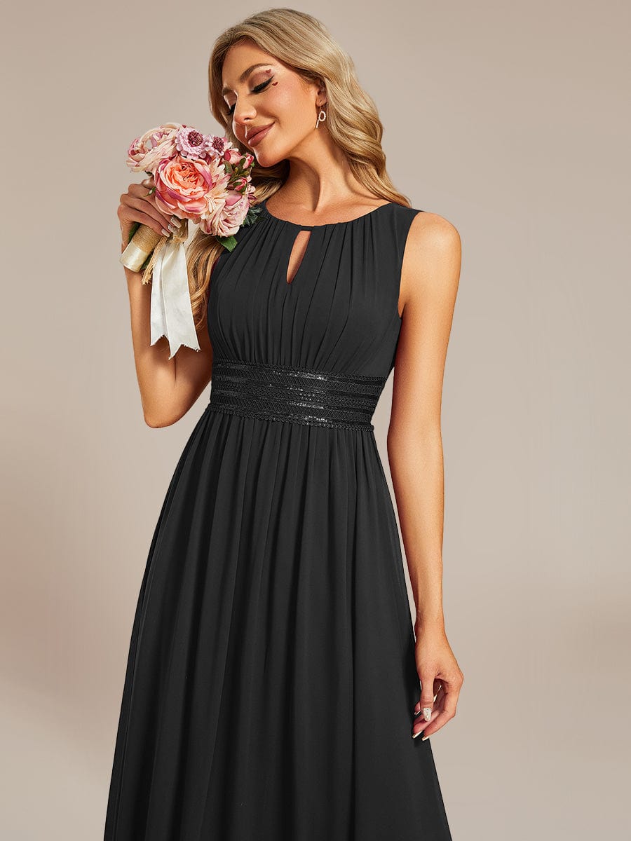 ever LIORAEL|Chiffon Midi Dress With Ruched Waist