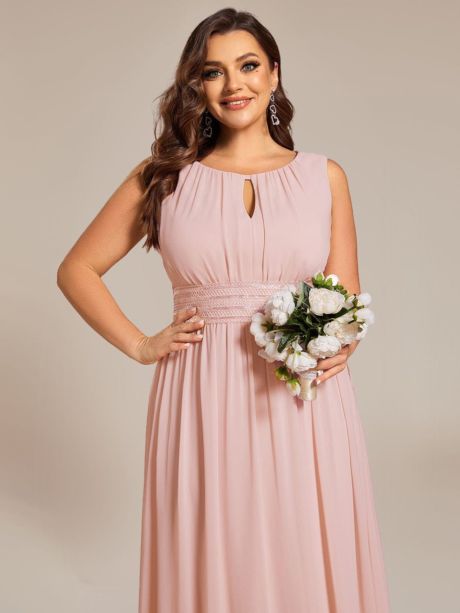 ever LIORAEL|Chiffon Midi Dress With Ruched Waist