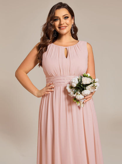 ever LIORAEL|Chiffon Midi Dress With Ruched Waist