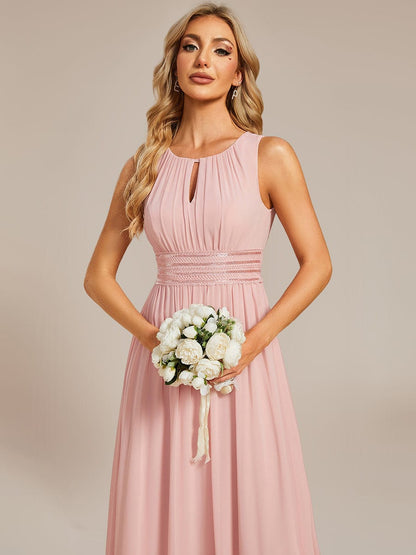ever LIORAEL|Chiffon Midi Dress With Ruched Waist