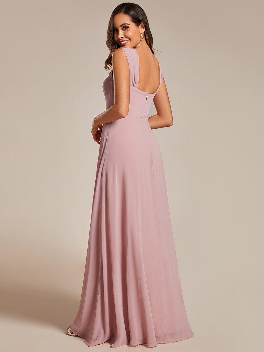 ever BILLIE|Chic High Waist Square Neck Bridesmaid Dress