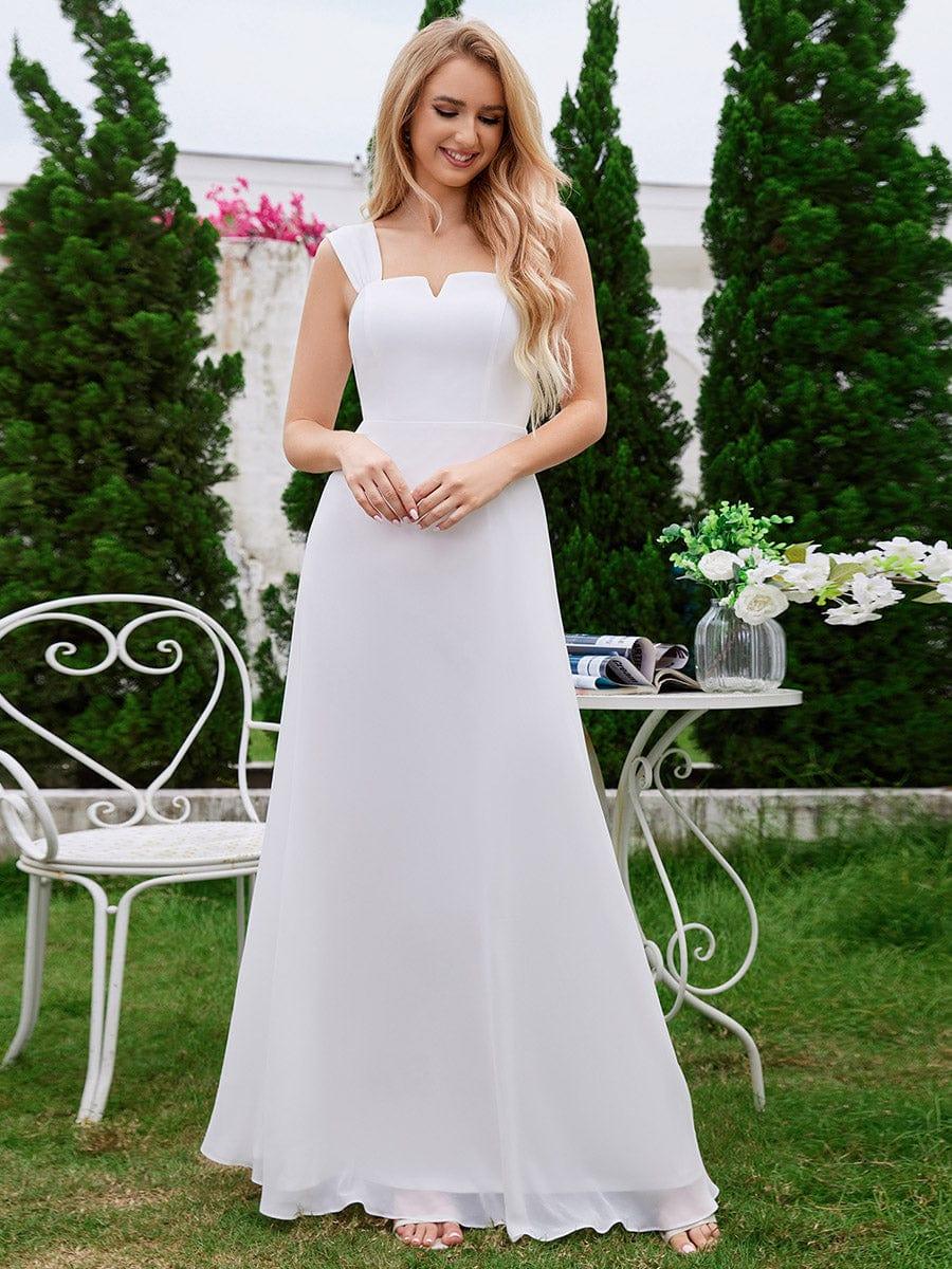 ever BILLIE|Chic High Waist Square Neck Bridesmaid Dress