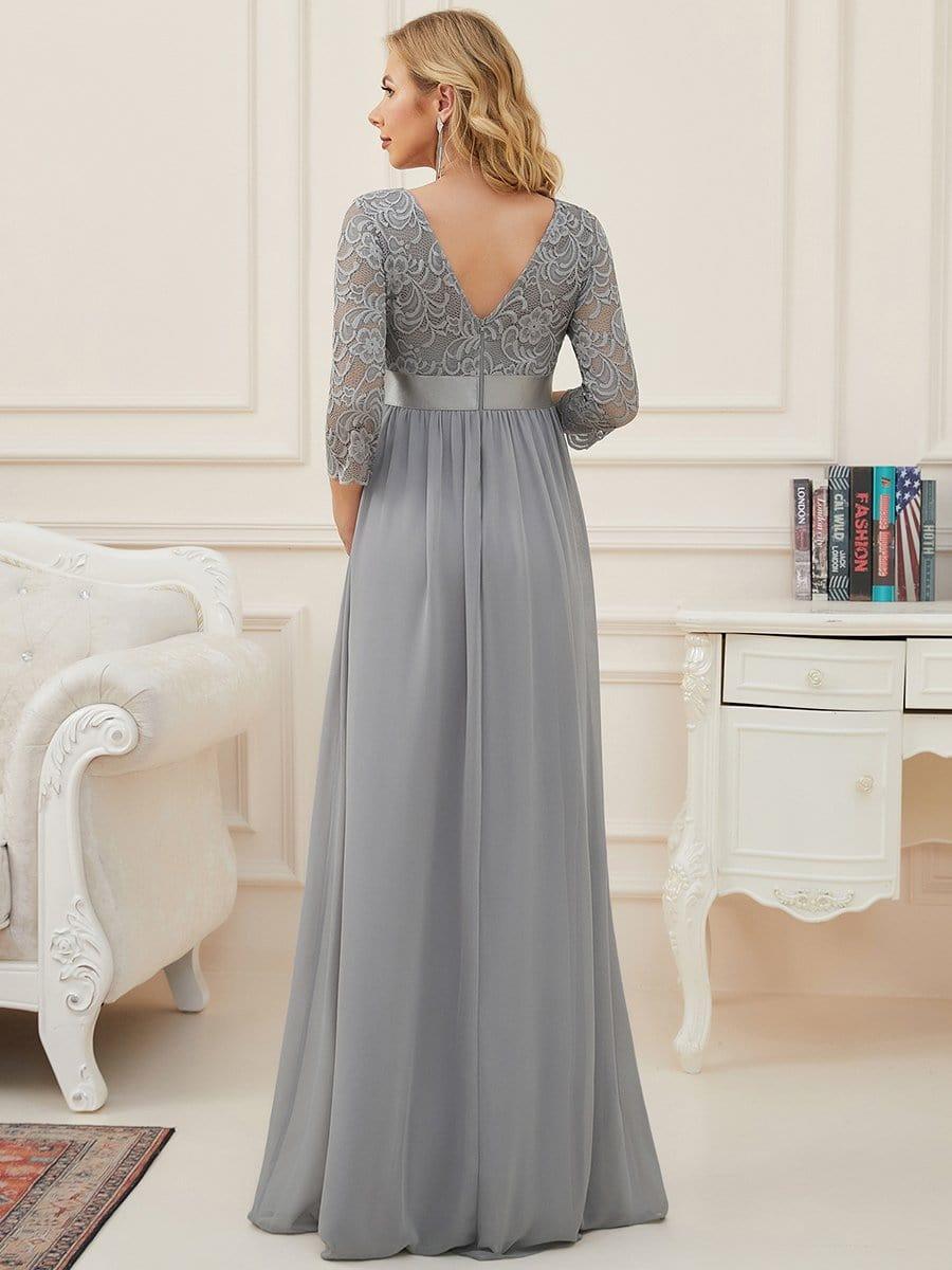 ever KALANI|Sweetheart 3/4 Sleeve Floor-Length Lace Maternity Dress
