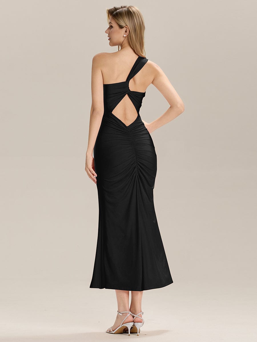 ever ELOWYN|Backless Knit Sleeveless Formal Evening Dress