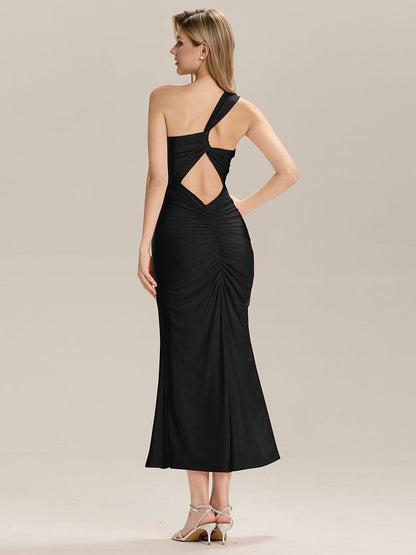 ever ELOWYN|Backless Knit Sleeveless Formal Evening Dress