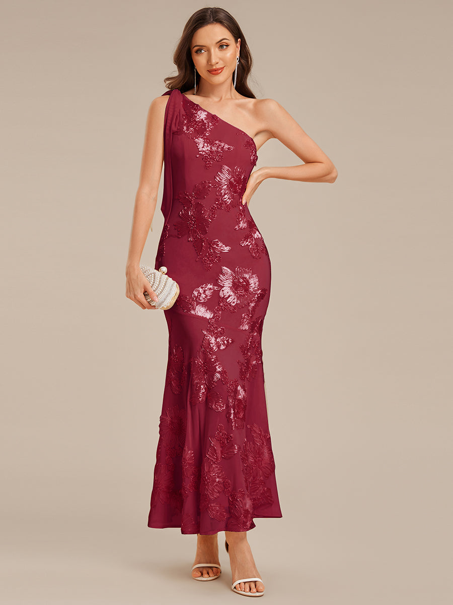 ever ARCELIA|Flowing Ribbon Mesh Mermaid Formal Dress