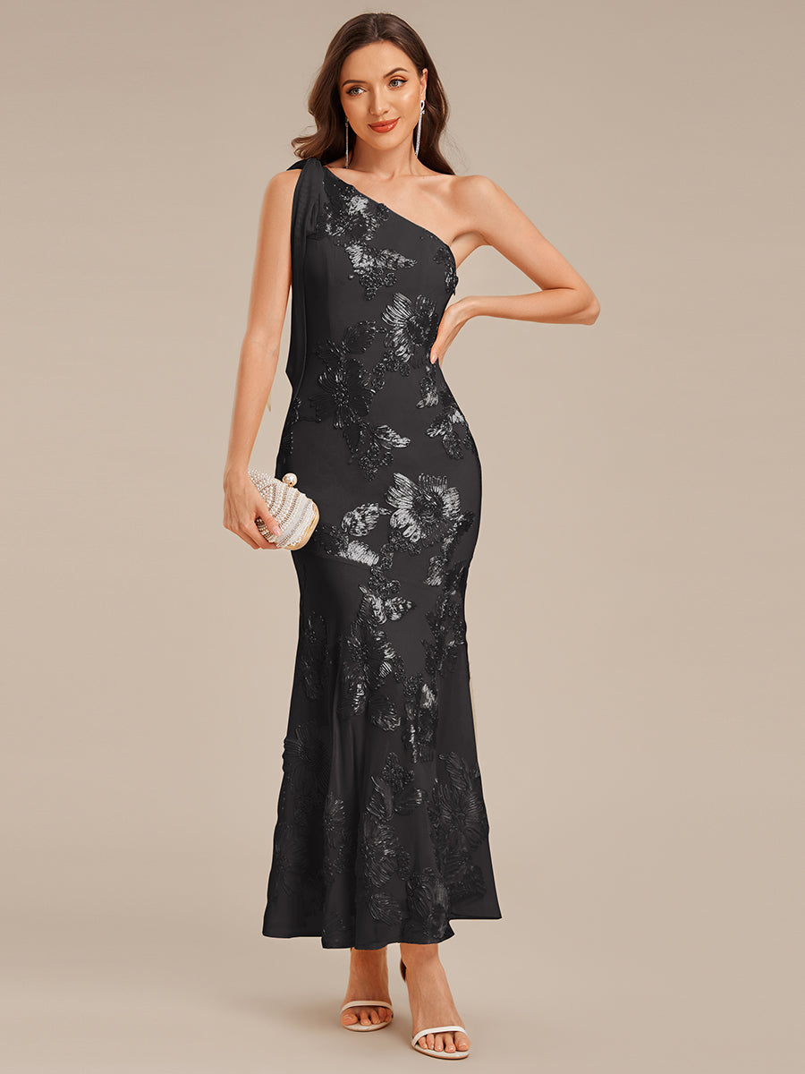 ever ARCELIA|Flowing Ribbon Mesh Mermaid Formal Dress