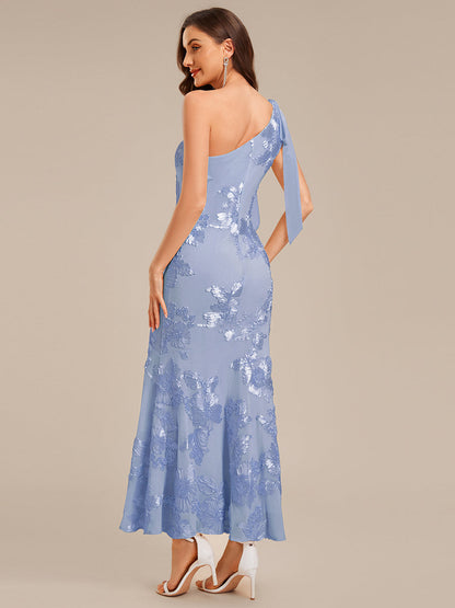 ever ARCELIA|Flowing Ribbon Mesh Mermaid Formal Dress