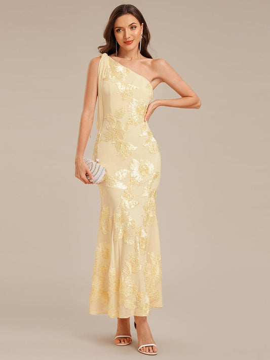 ever ARCELIA|Flowing Ribbon Mesh Mermaid Formal Dress