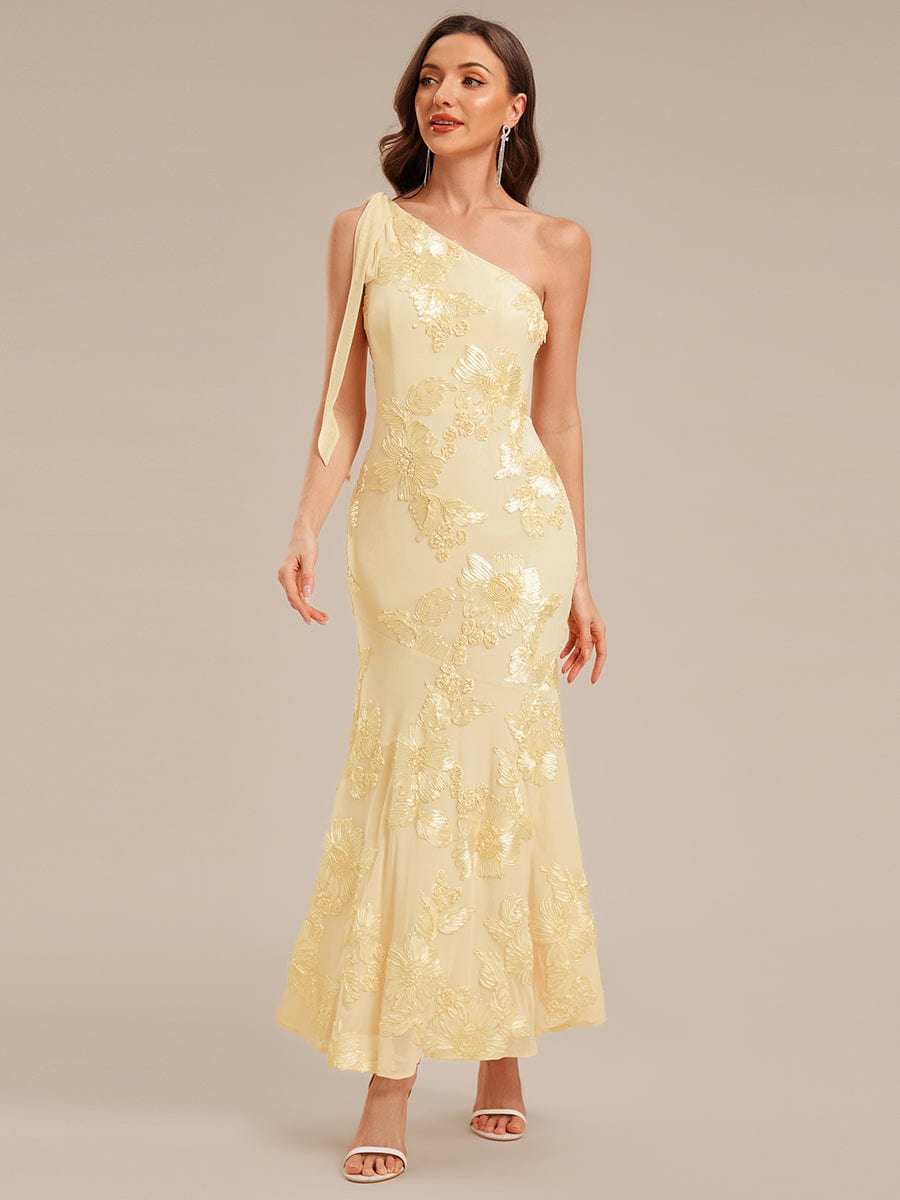 ever ARCELIA|Flowing Ribbon Mesh Mermaid Formal Dress