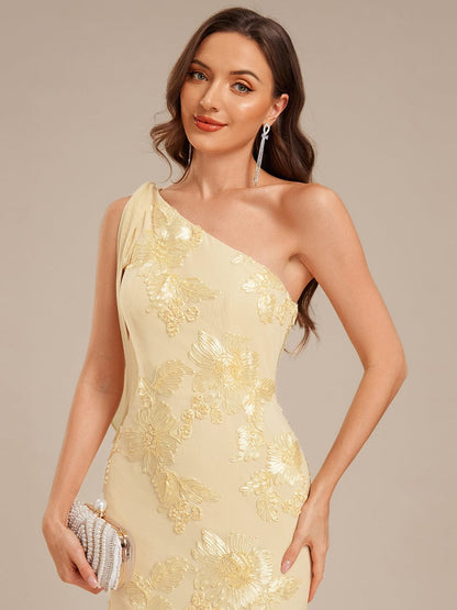 ever ARCELIA|Flowing Ribbon Mesh Mermaid Formal Dress