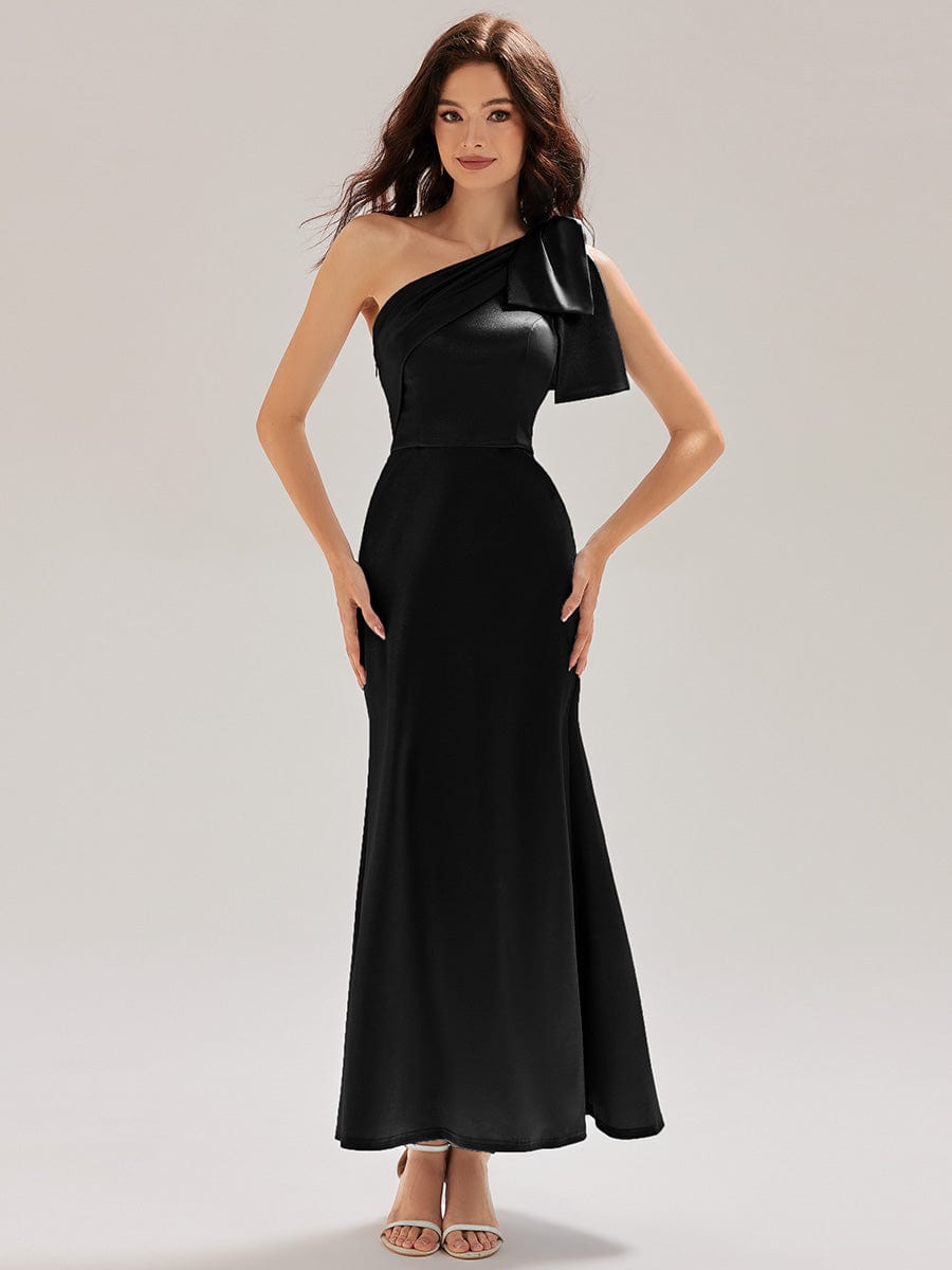 ever ROSIE|One Shoulder Satin Mermaid Dress