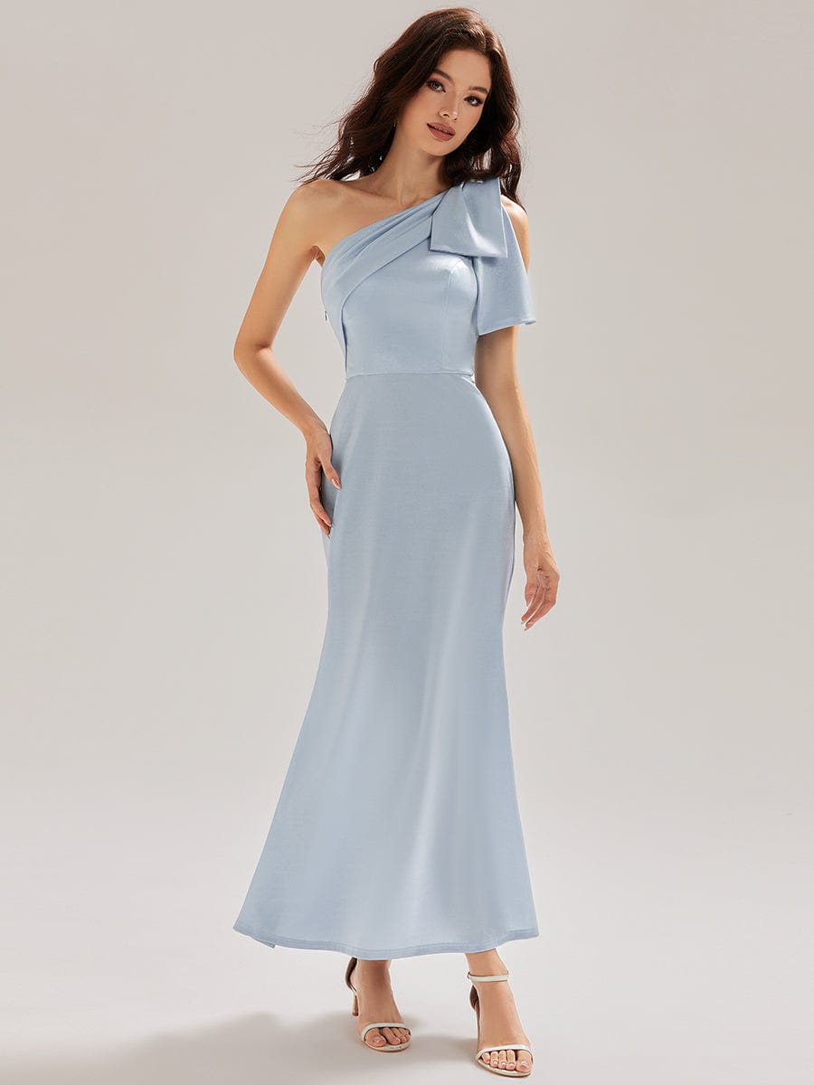 ever ROSIE|One Shoulder Satin Mermaid Dress