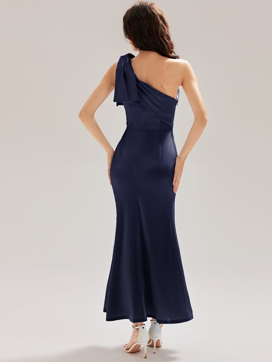 ever ROSIE|One Shoulder Satin Mermaid Dress