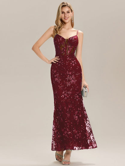 ever LYANNA|See-through Sequin Mermaid Formal Evening Dress