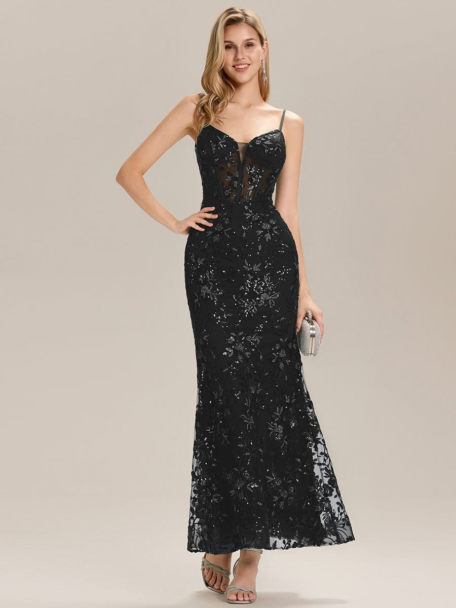 ever LYANNA|See-through Sequin Mermaid Formal Evening Dress