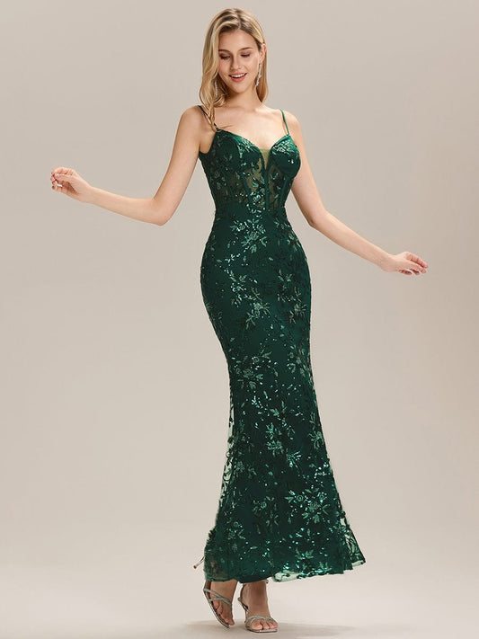 ever LYANNA|See-through Sequin Mermaid Formal Evening Dress