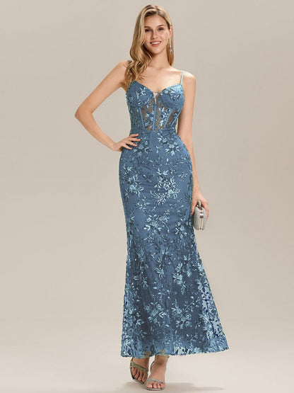 ever LYANNA|See-through Sequin Mermaid Formal Evening Dress