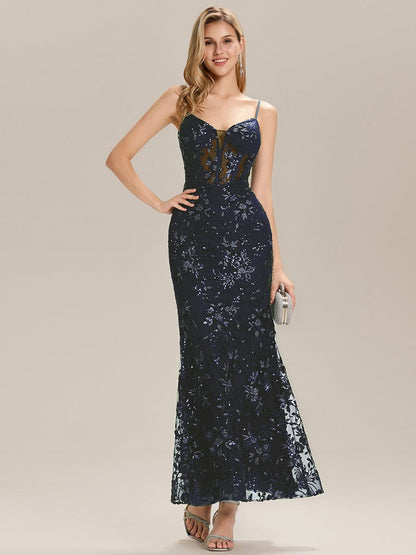 ever LYANNA|See-through Sequin Mermaid Formal Evening Dress