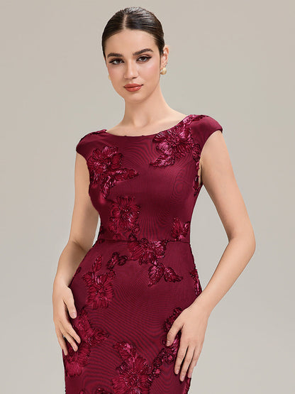 Jacquard bodycon Mermaid Evening Dress