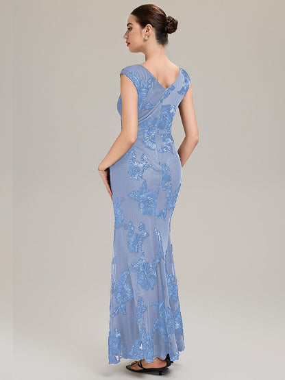 Jacquard bodycon Mermaid Evening Dress