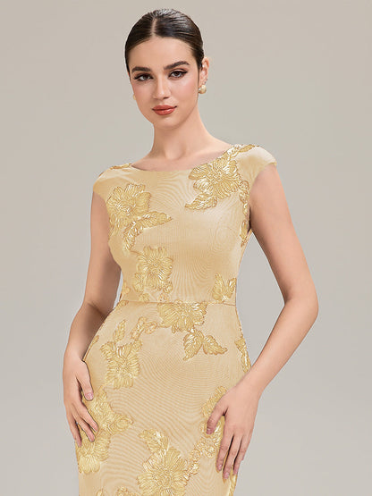 Jacquard bodycon Mermaid Evening Dress