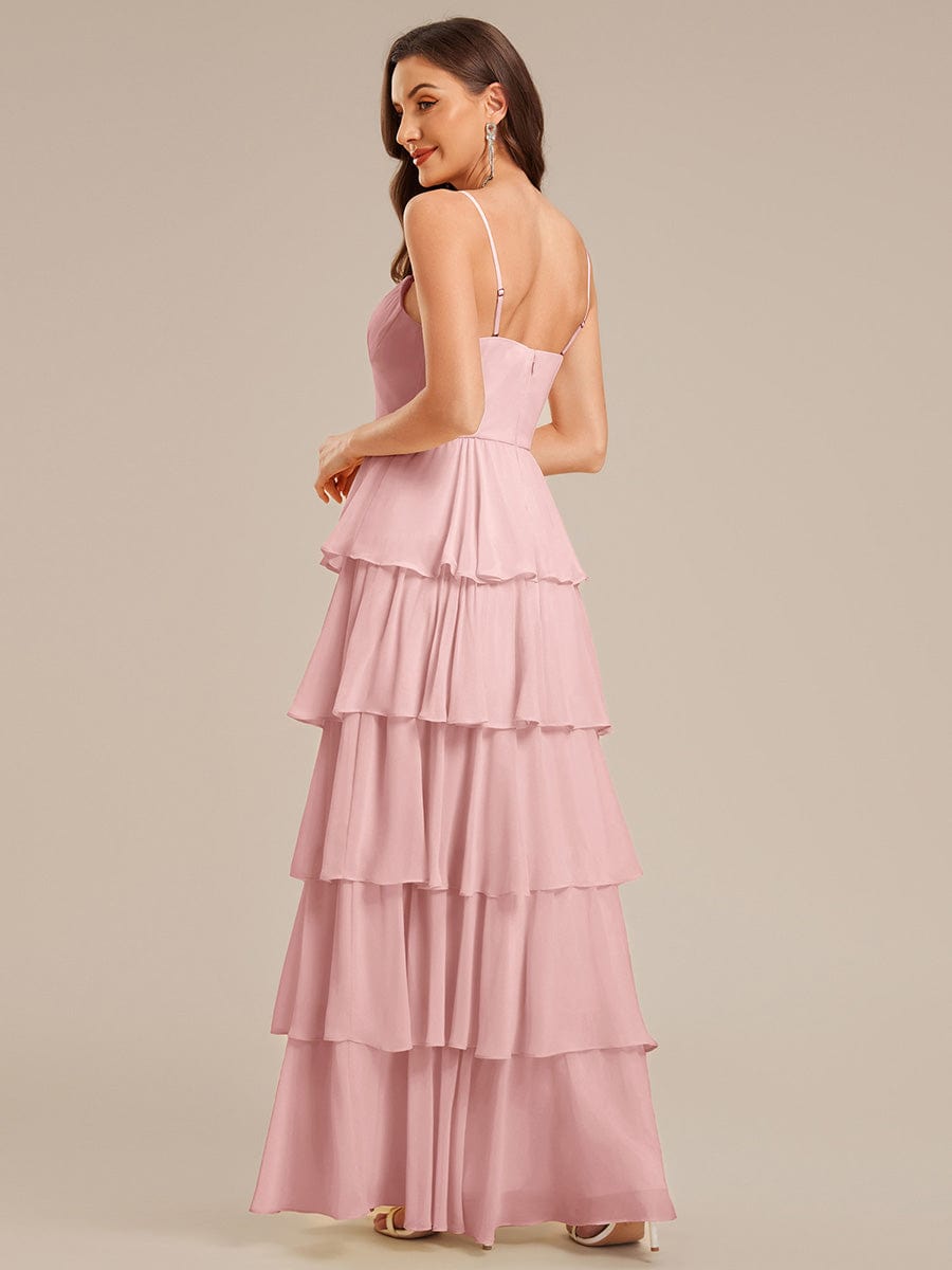 ever ROSALYN|Ruffled Chiffon Sleeveless Wedding Guest Dress