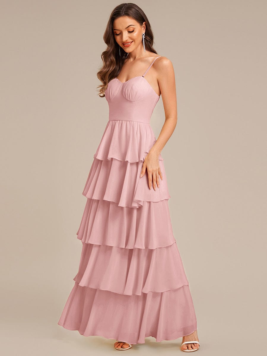 ever ROSALYN|Ruffled Chiffon Sleeveless Wedding Guest Dress