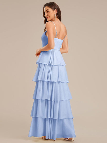 ever ROSALYN|Ruffled Chiffon Sleeveless Wedding Guest Dress