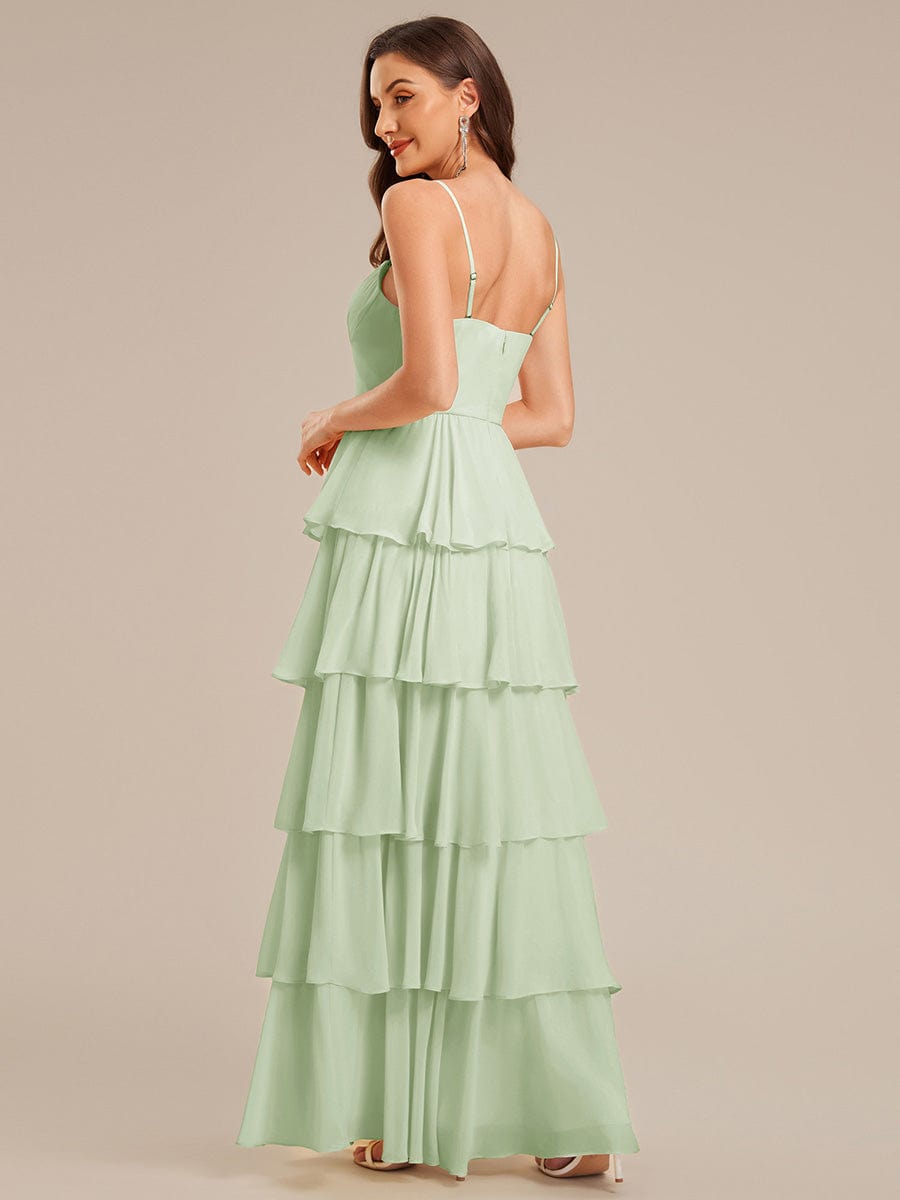 ever ROSALYN|Ruffled Chiffon Sleeveless Wedding Guest Dress