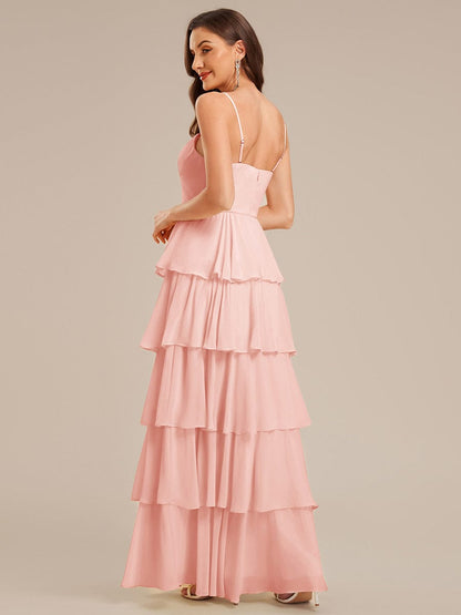 ever ROSALYN|Ruffled Chiffon Sleeveless Wedding Guest Dress