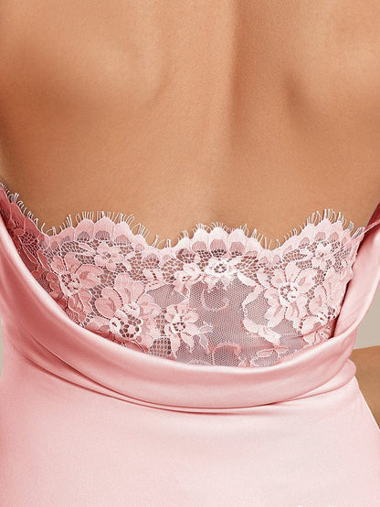 ever VIVARA|Backless Knit Sleeveless Wedding Guest Dress