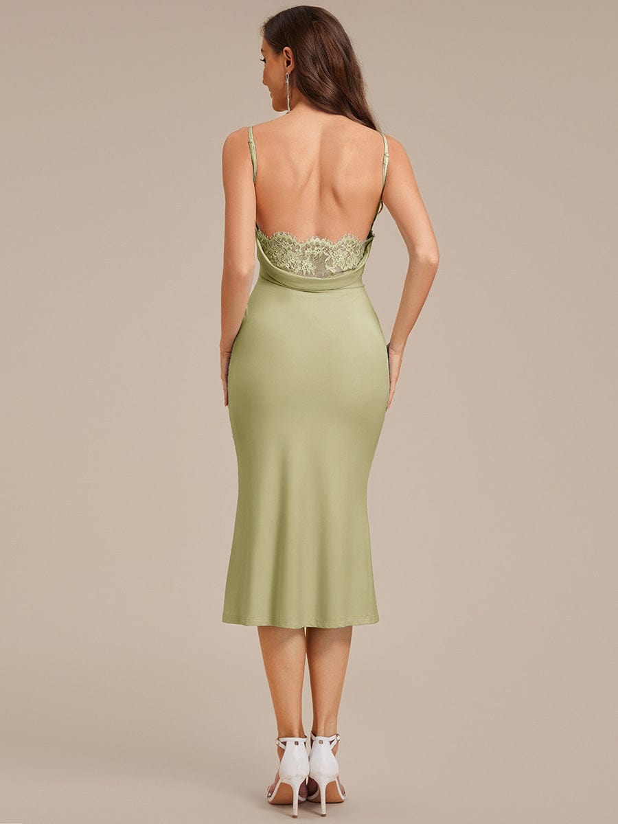 ever VIVARA|Backless Knit Sleeveless Wedding Guest Dress