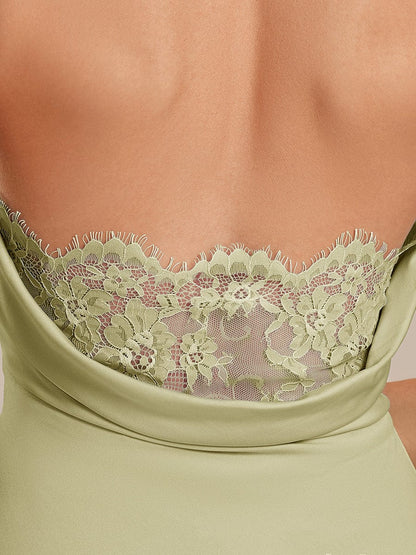 ever VIVARA|Backless Knit Sleeveless Wedding Guest Dress